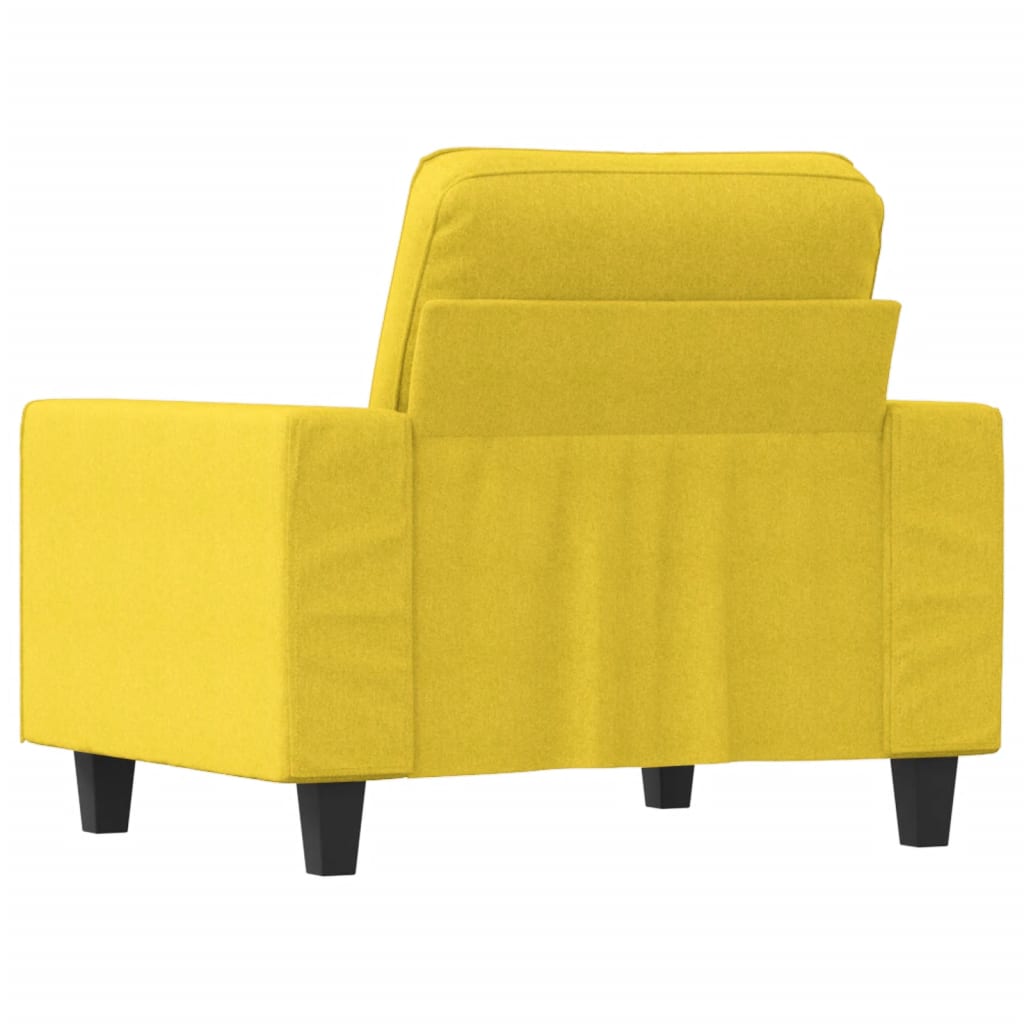 Sofa armchair, light yellow, 60 cm, fabric