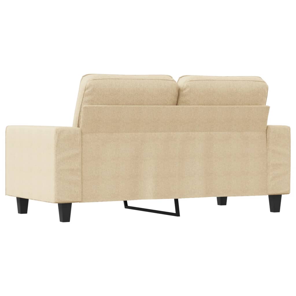 2-seater sofa, cream, 120 cm, textile material