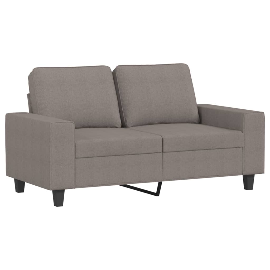 Canapea cu 2 locuri, gri taupe, 120 cm, material textil
