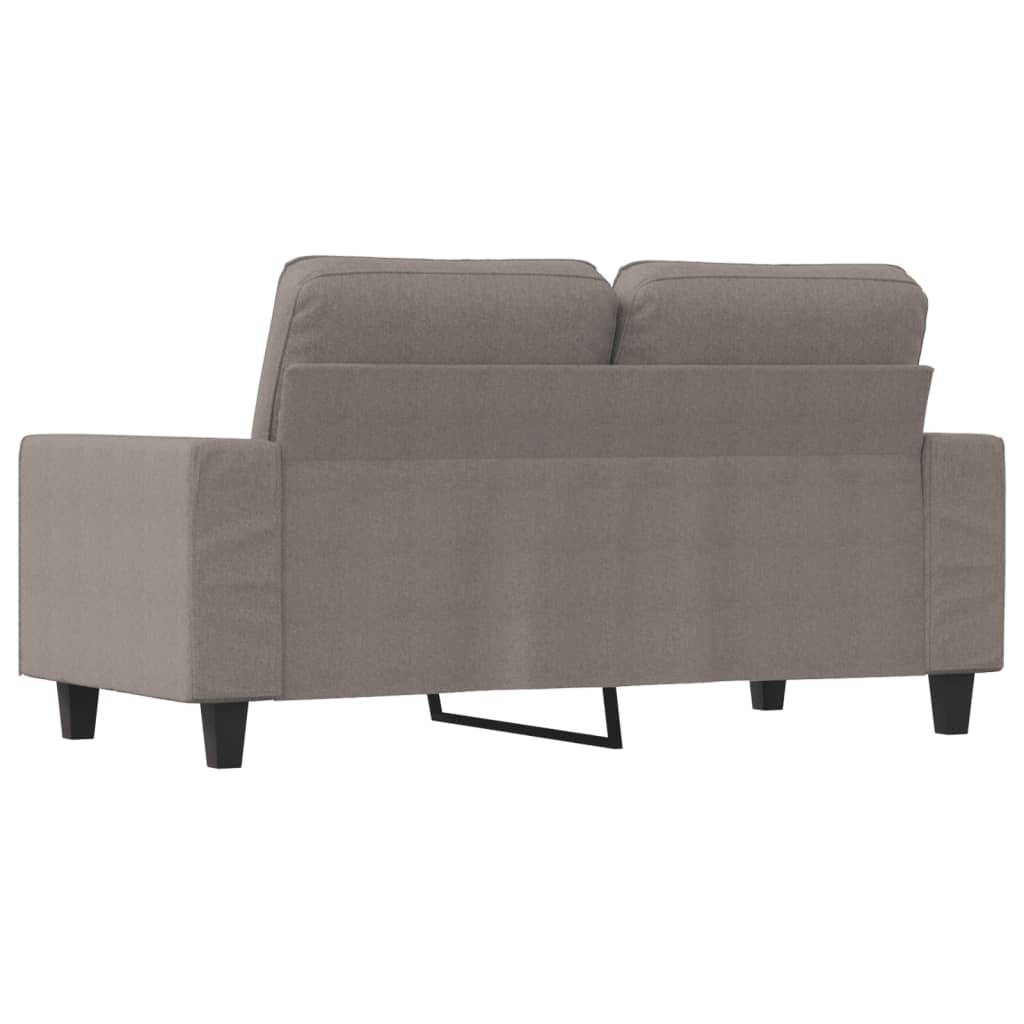 Canapea cu 2 locuri, gri taupe, 120 cm, material textil