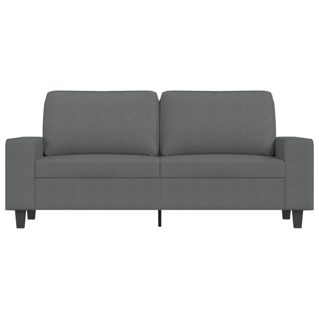 2-seater sofa, dark grey, 140 cm, fabric