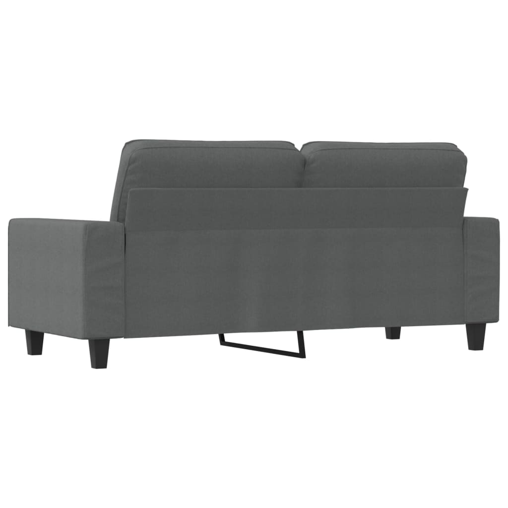2-seater sofa, dark grey, 140 cm, fabric