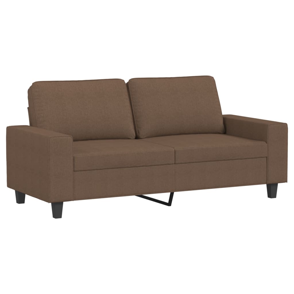Canapea cu 2 locuri, maro, 140 cm, material textil
