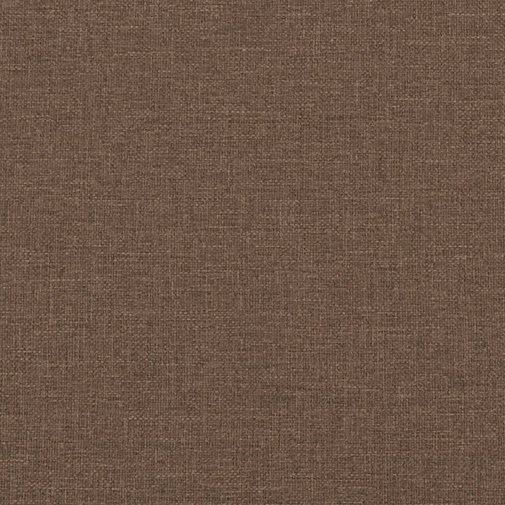 Canapea cu 2 locuri, maro, 140 cm, material textil