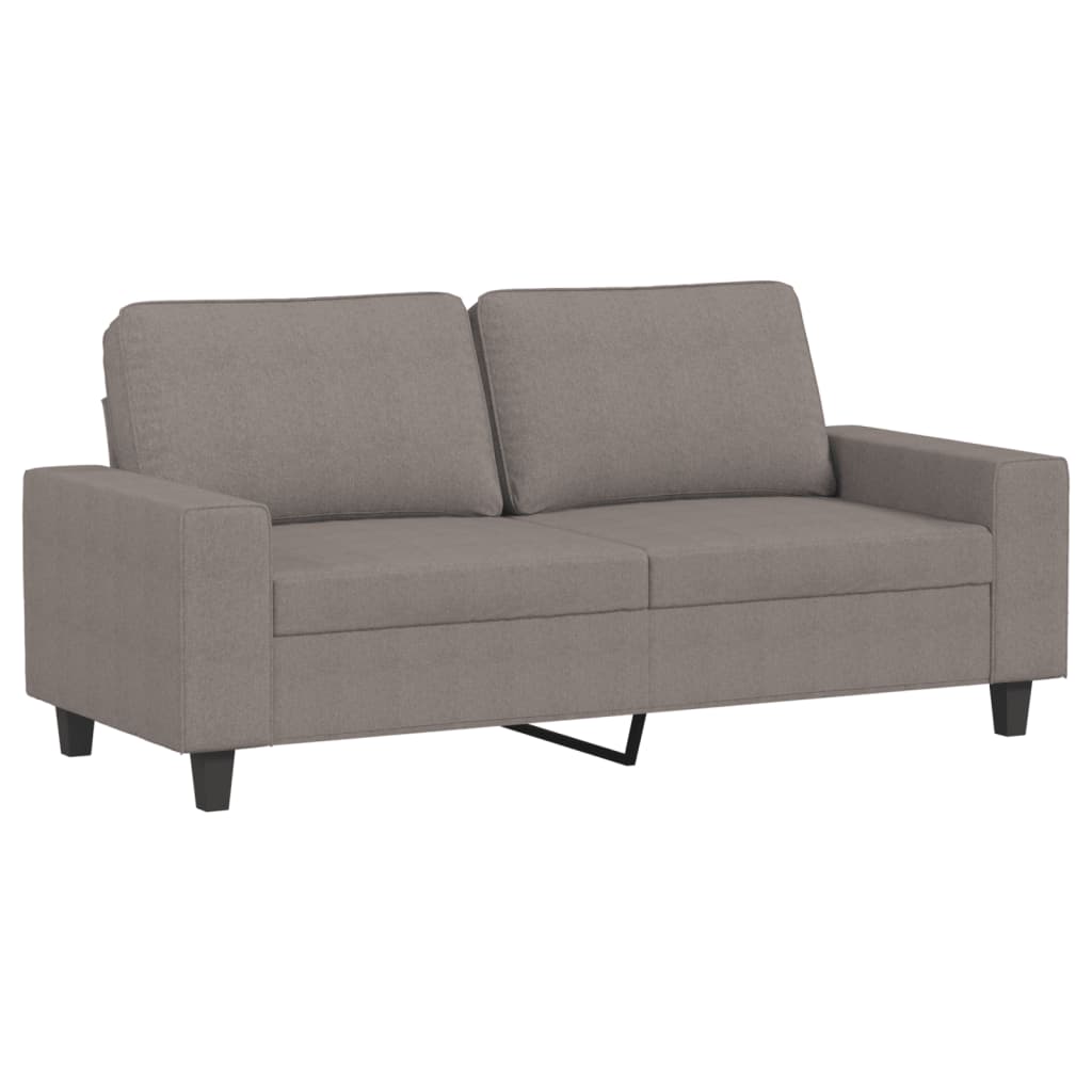 2-seater sofa, taupe grey, 140 cm, textile material