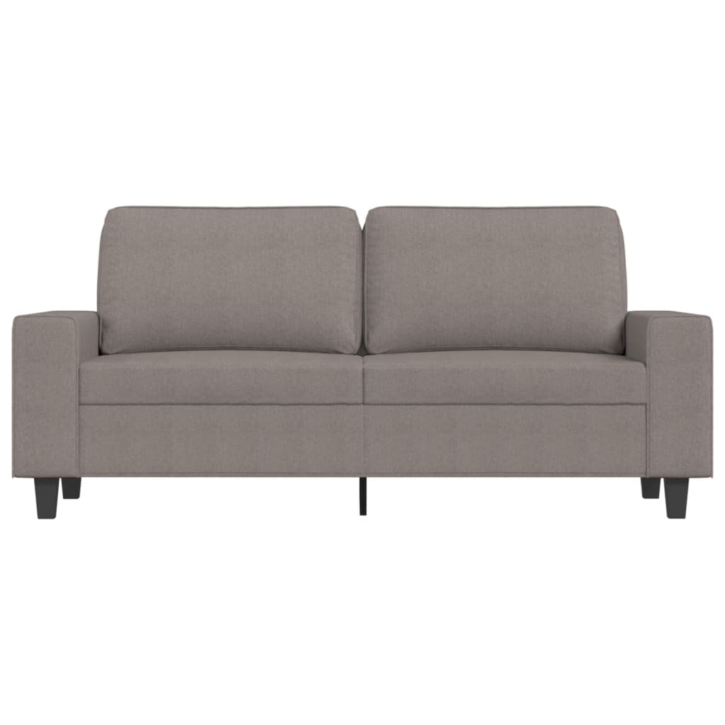 2-seater sofa, taupe grey, 140 cm, textile material