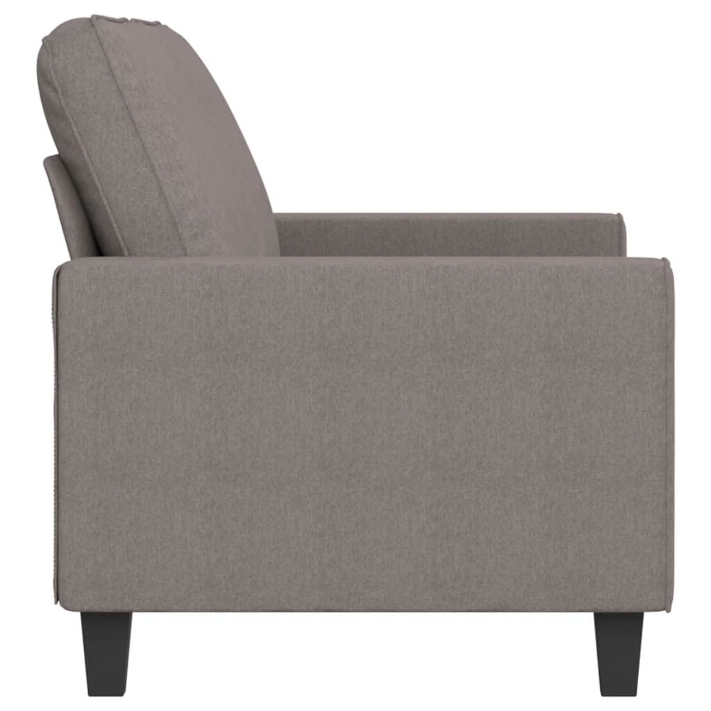 2-seater sofa, taupe grey, 140 cm, textile material