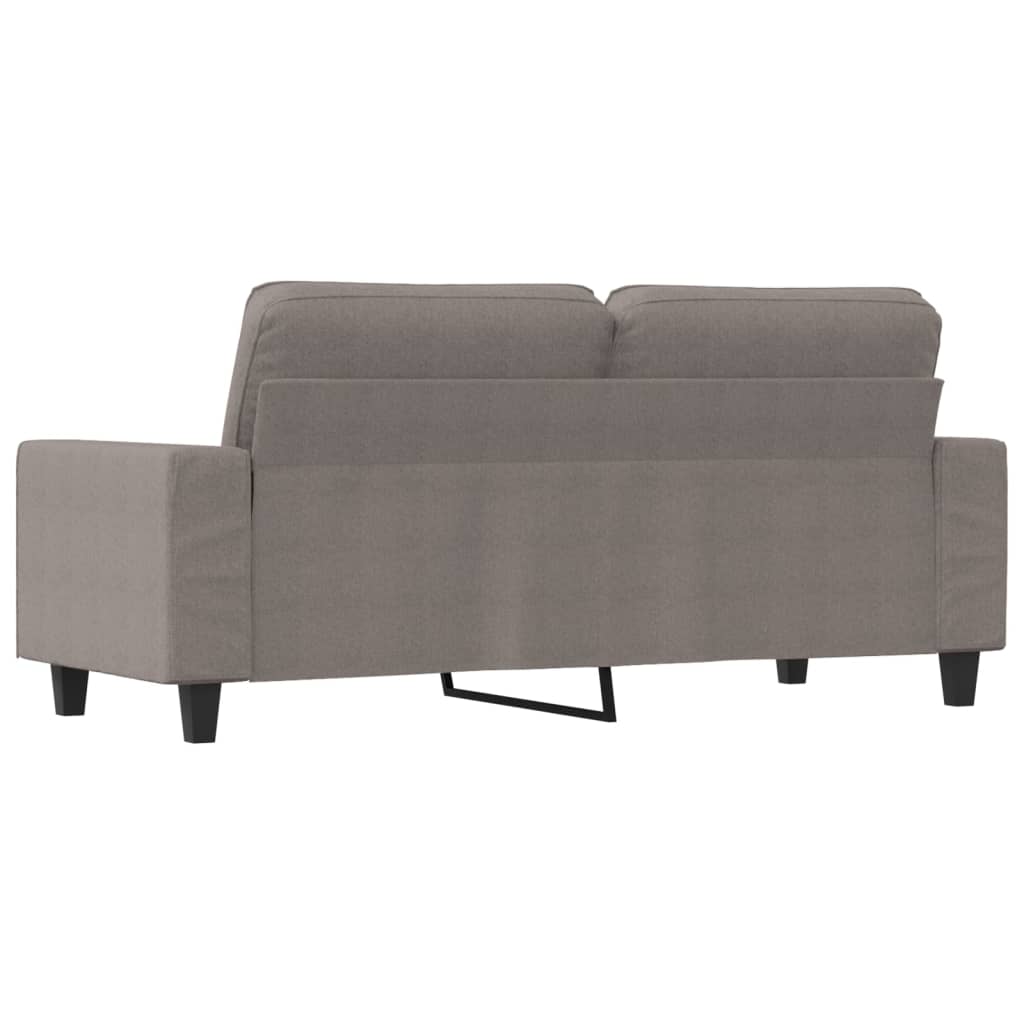 2-seater sofa, taupe grey, 140 cm, textile material