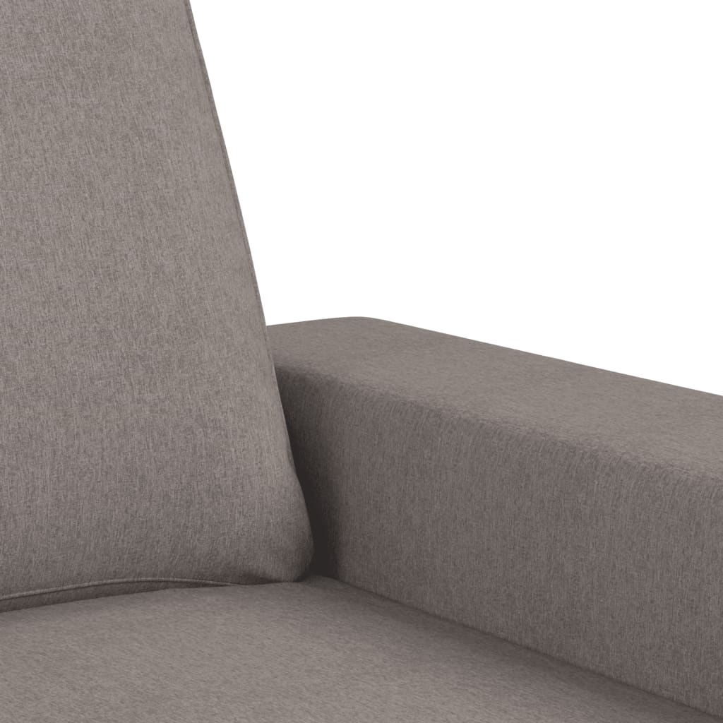 2-seater sofa, taupe grey, 140 cm, textile material