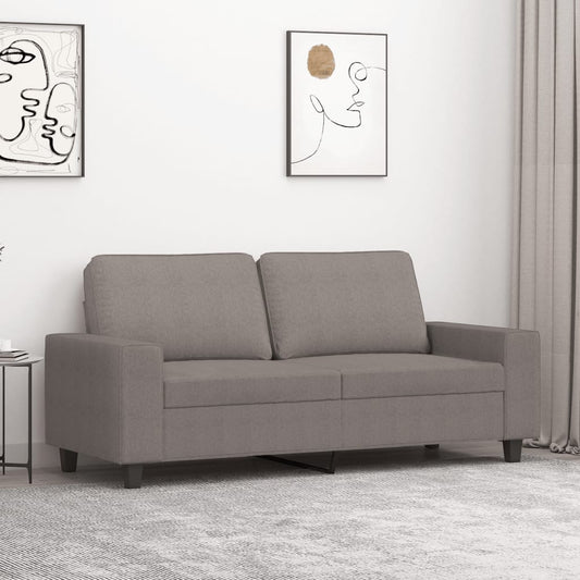 2-seater sofa, taupe grey, 140 cm, textile material