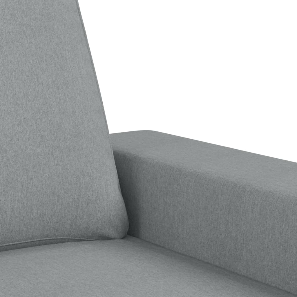 Canapea cu 3 locuri, gri deschis, material 180CM textil