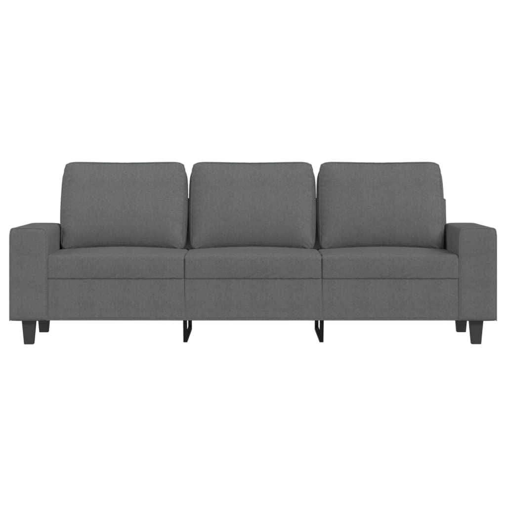 3-seater sofa, dark grey, 180 cm, fabric