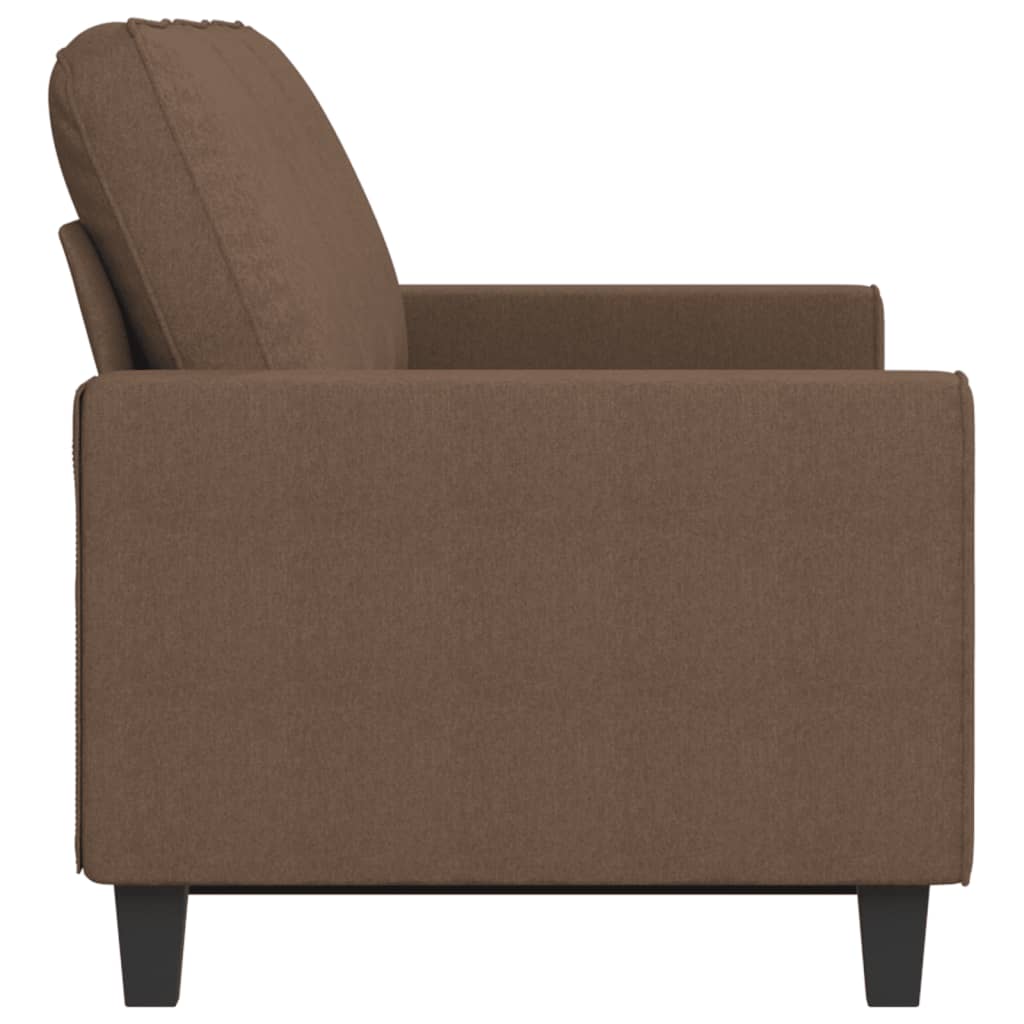 3-seater sofa, brown, 180 cm, textile material