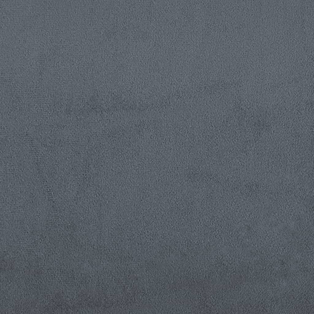 Sofa armchair, dark grey, 60 cm, velvet