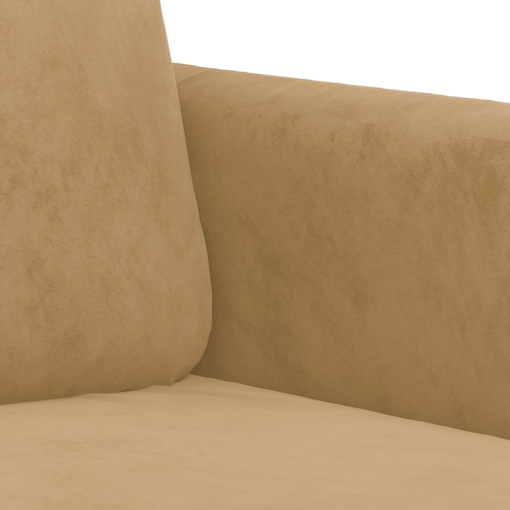 Sofa armchair, Brown, 60 cm, velvet