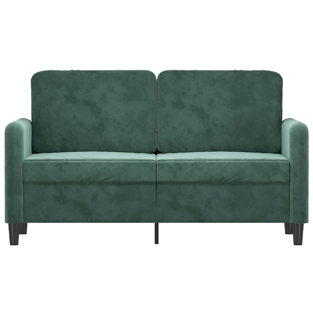 2-seater sofa, dark green, 120 cm, velvet