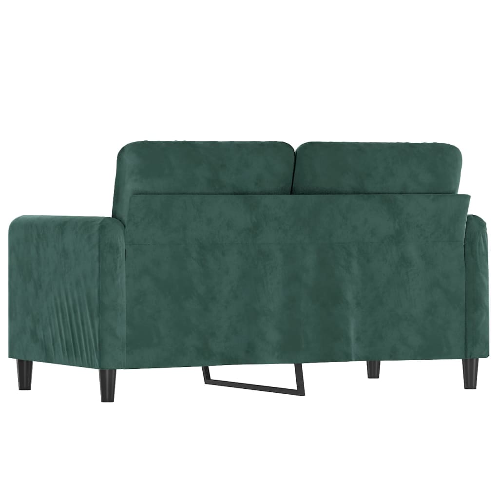 2-seater sofa, dark green, 120 cm, velvet