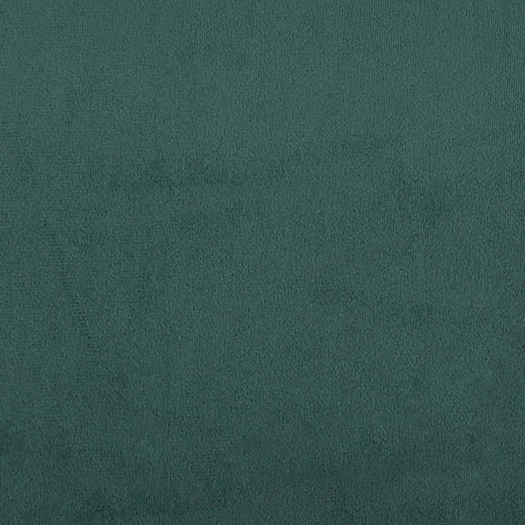 Canapea cu 3 locuri, verde închis, 180 cm, catifea