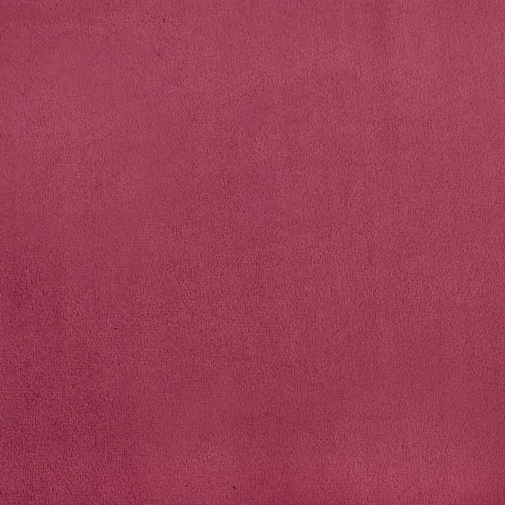 Canapea cu 3 locuri, roșu vin, 180 cm, material catifea