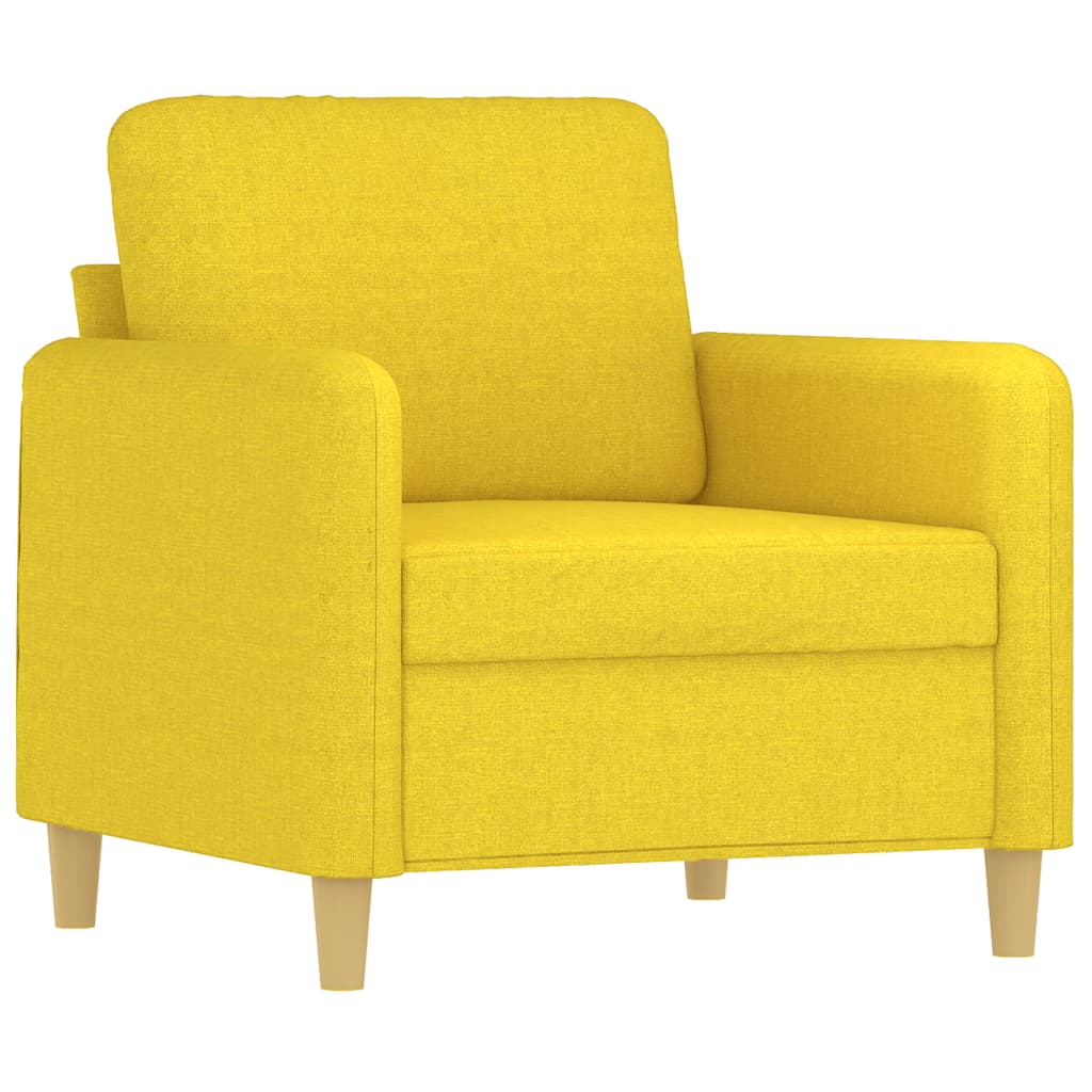 Sofa armchair, light yellow, 60 cm, fabric