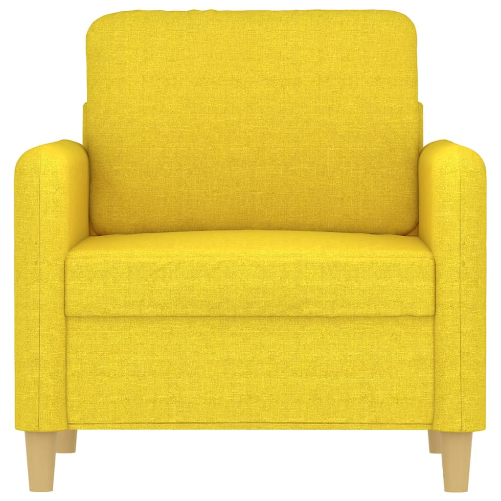 Sofa armchair, light yellow, 60 cm, fabric