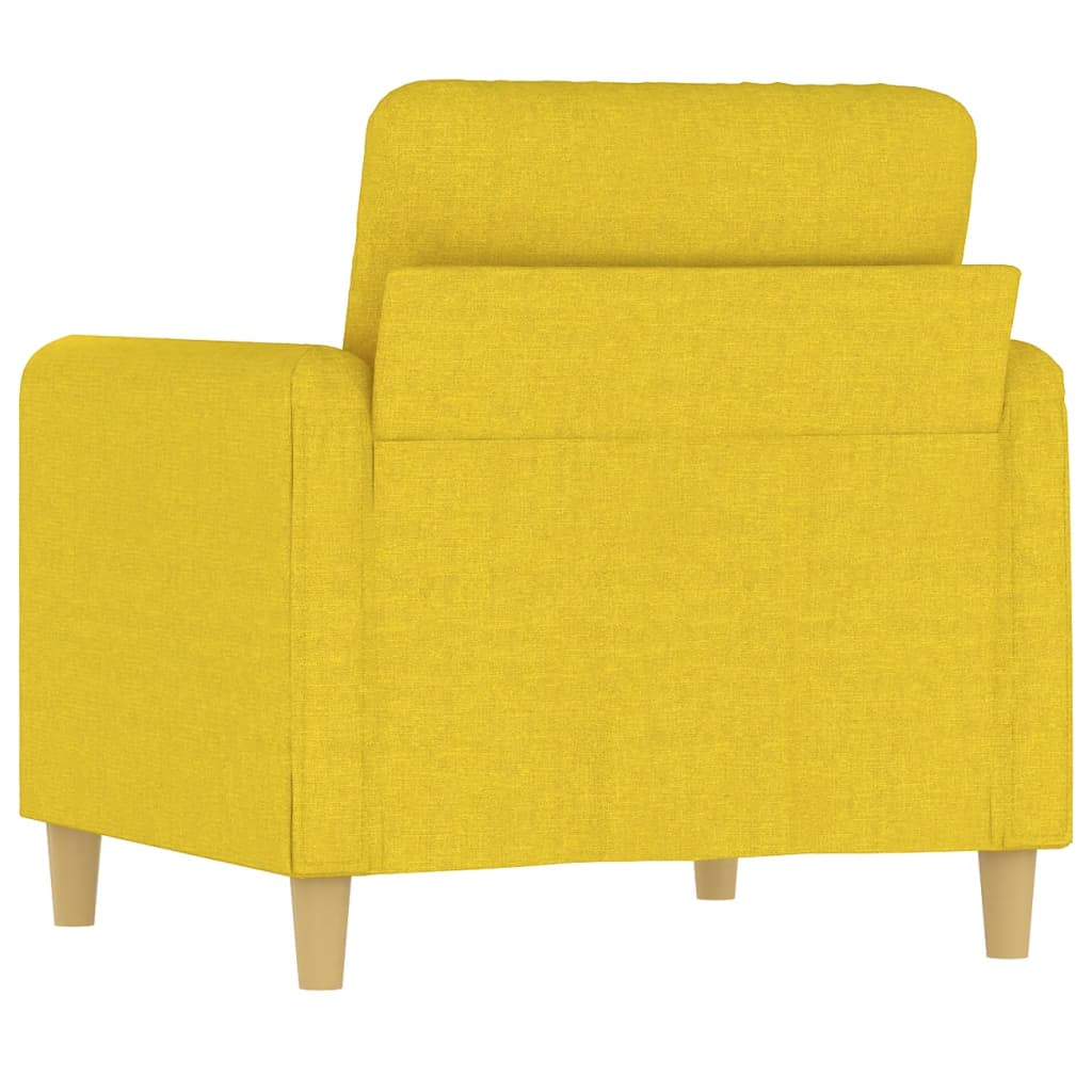 Sofa armchair, light yellow, 60 cm, fabric