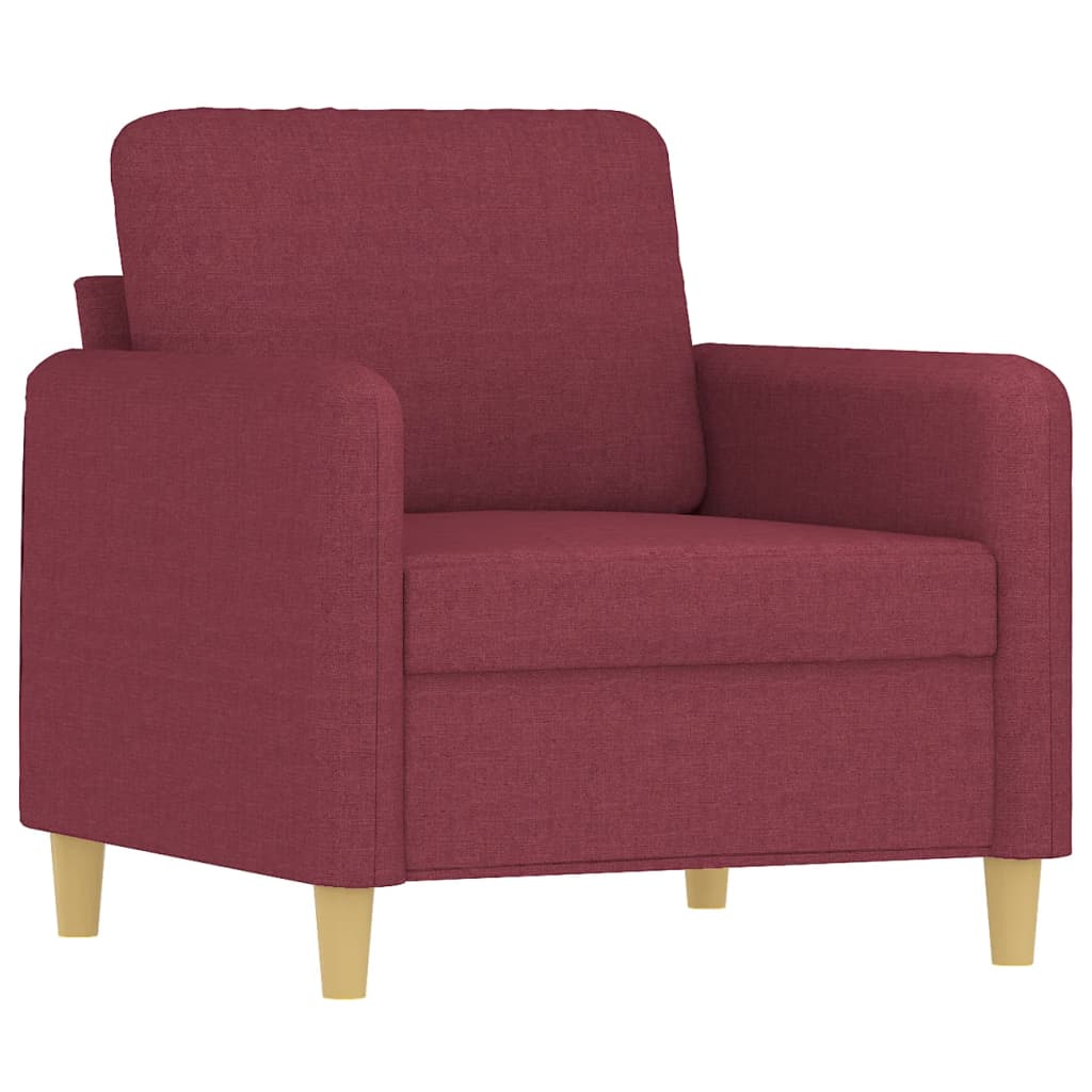 Sofa armchair, wine red, 60 cm, fabric