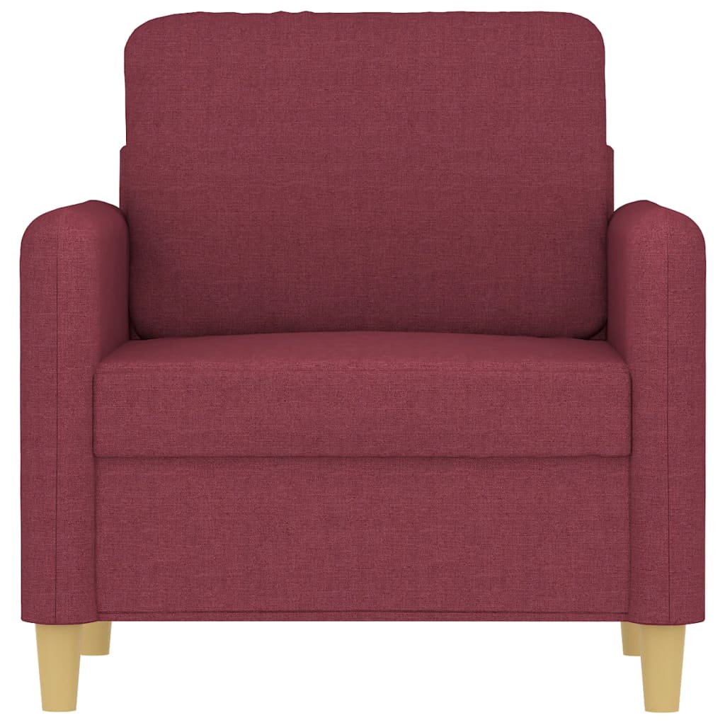 Sofa armchair, wine red, 60 cm, fabric