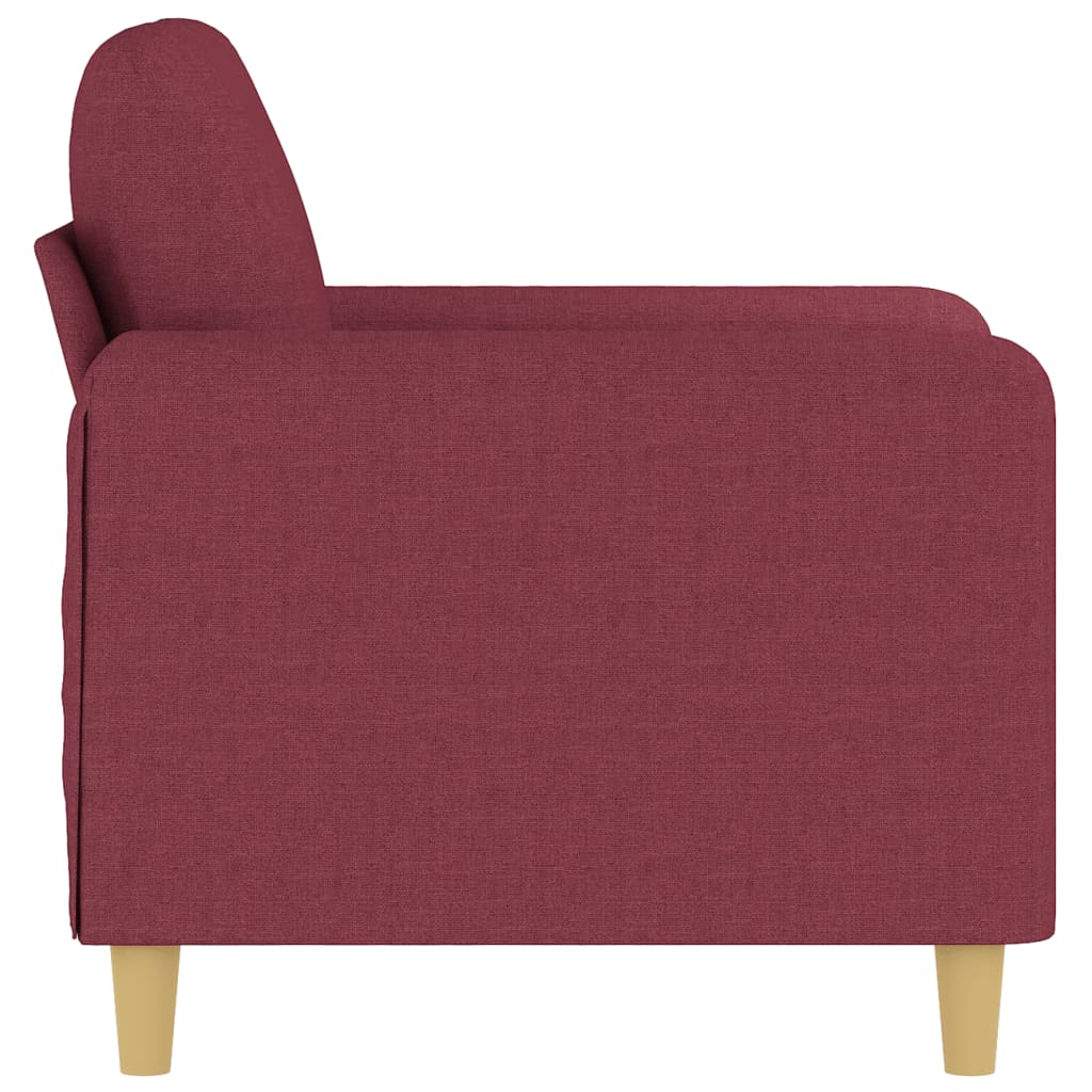 Sofa armchair, wine red, 60 cm, fabric
