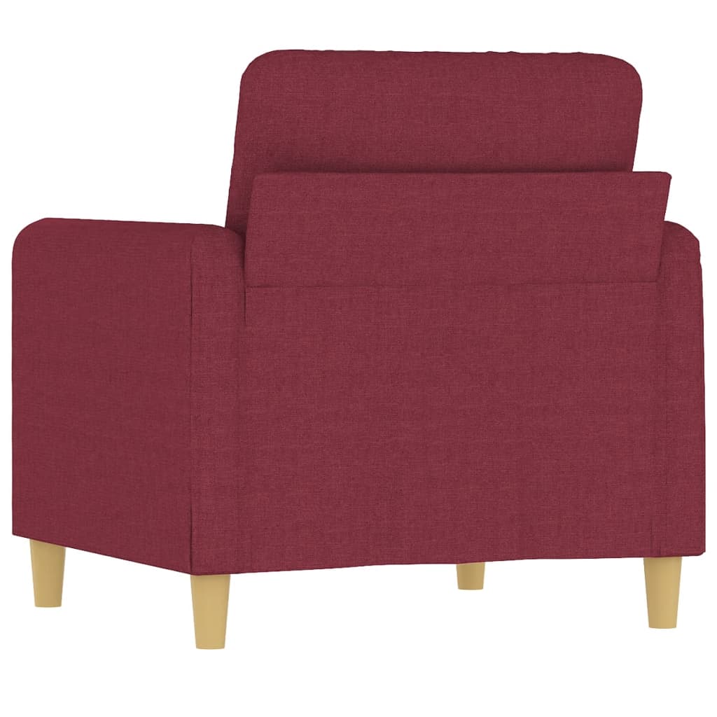 Sofa armchair, wine red, 60 cm, fabric