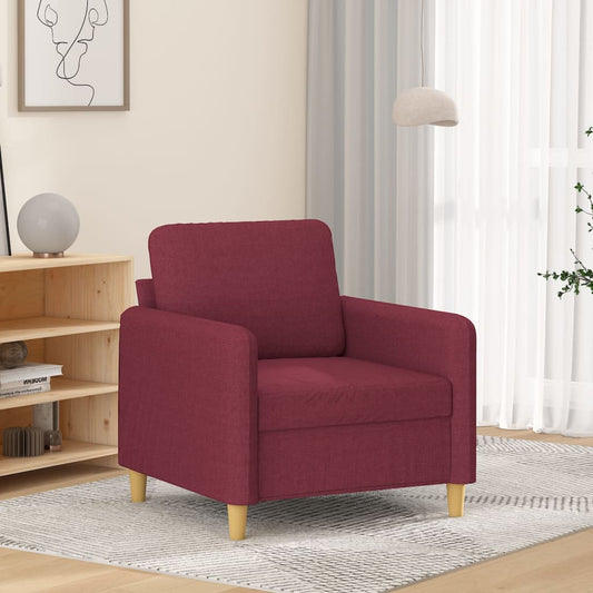 Sofa armchair, wine red, 60 cm, fabric