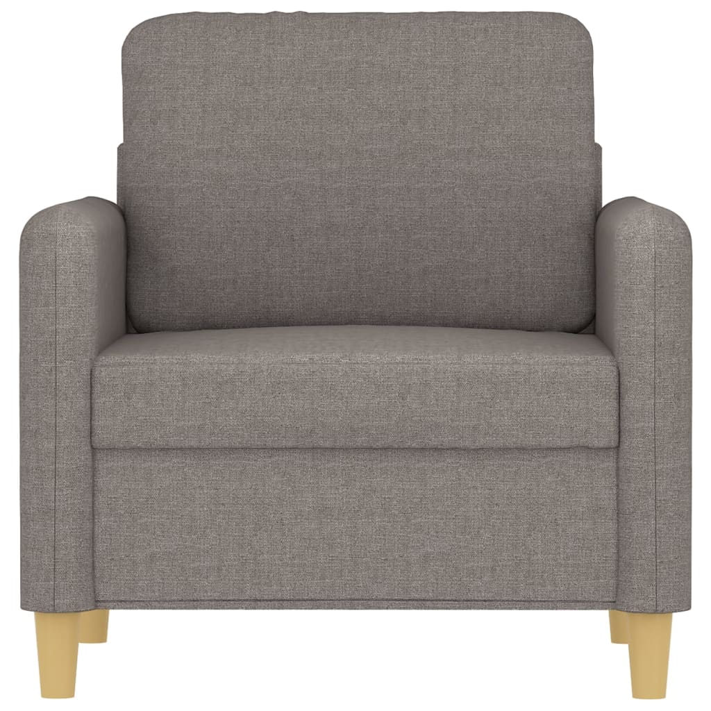 Sofa armchair, taupe grey, 60 cm, textile material