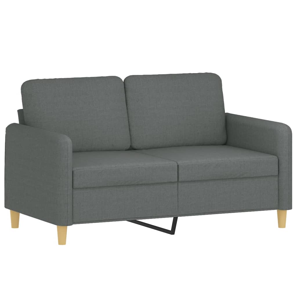 2-seater sofa, dark grey, 120 cm, fabric