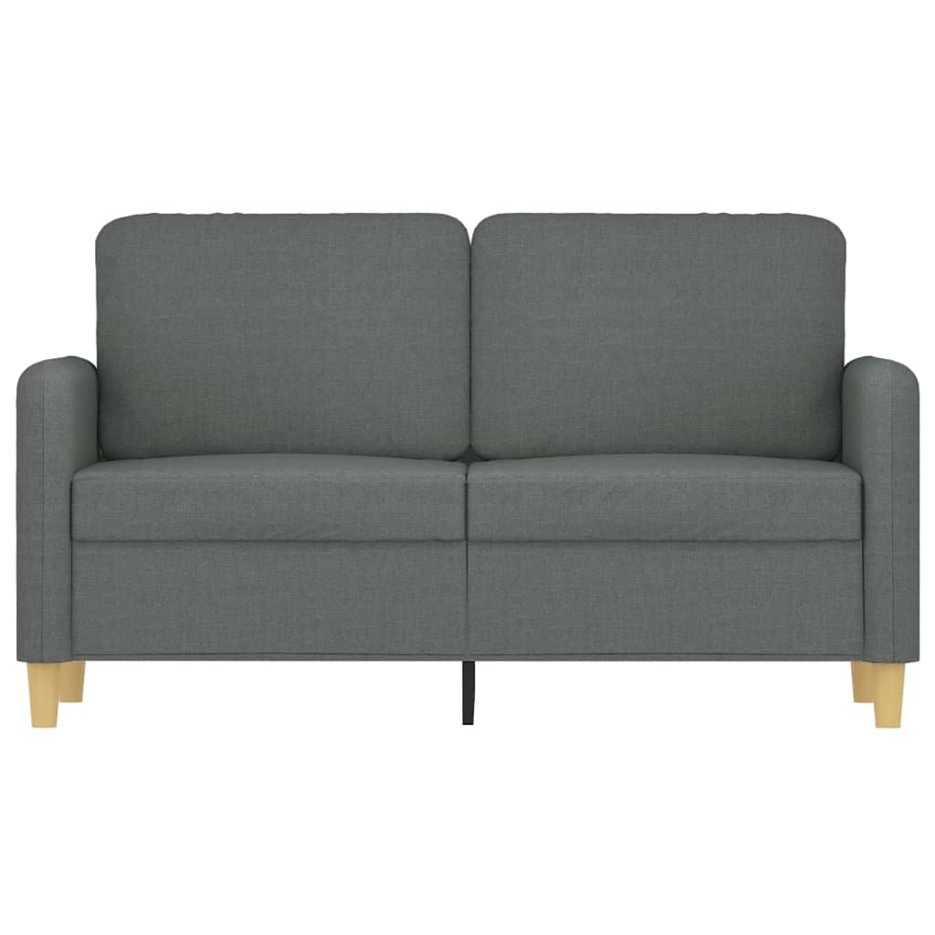 2-seater sofa, dark grey, 120 cm, fabric