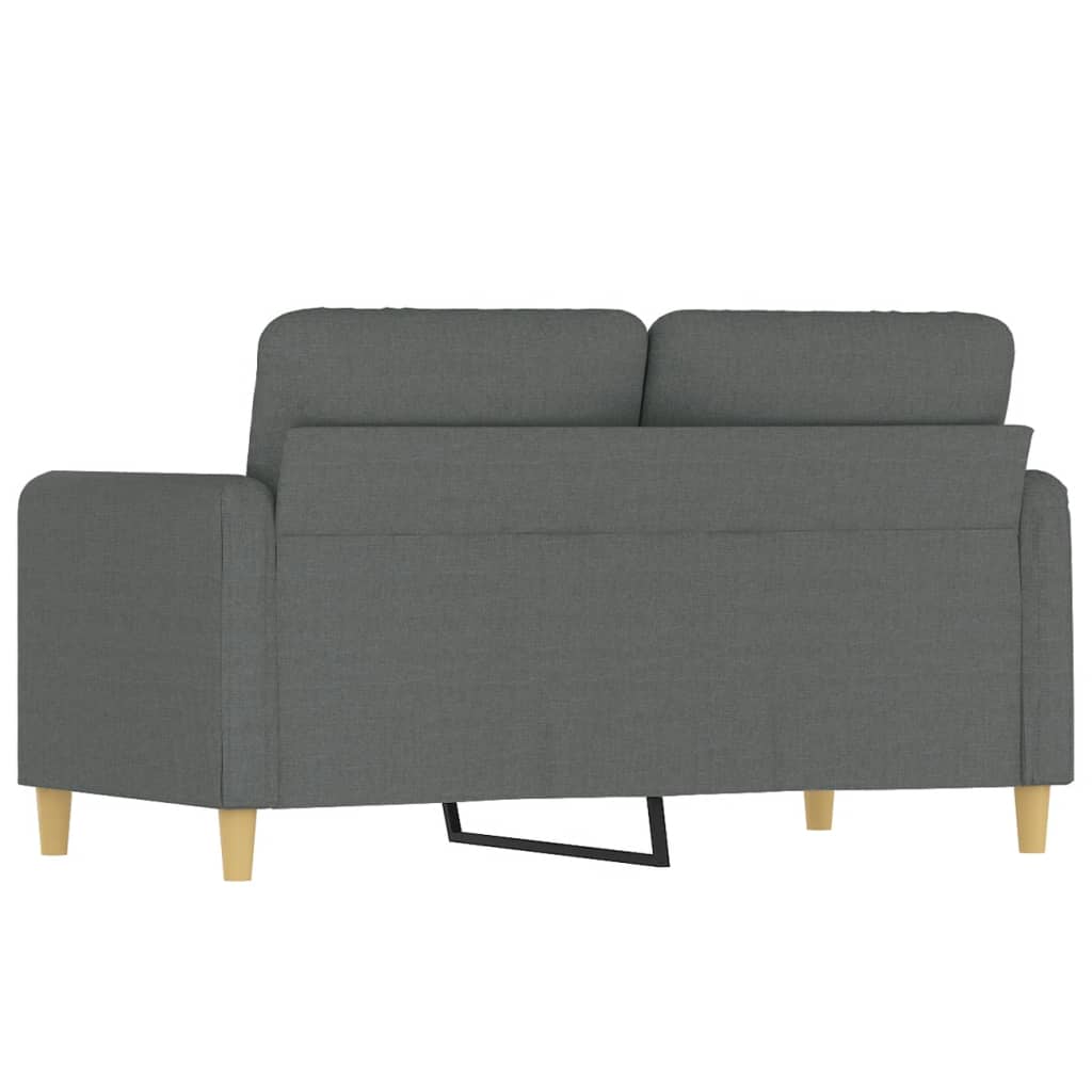 2-seater sofa, dark grey, 120 cm, fabric