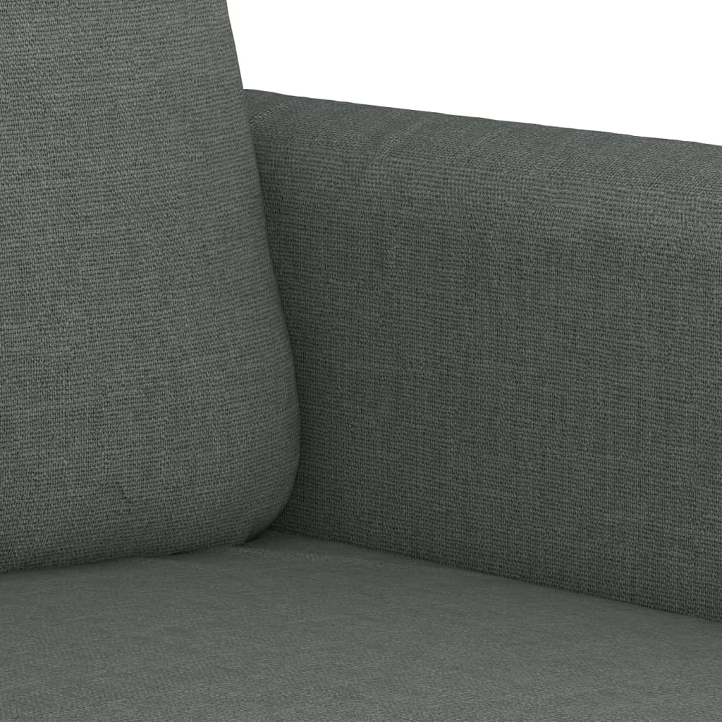 2-seater sofa, dark grey, 120 cm, fabric