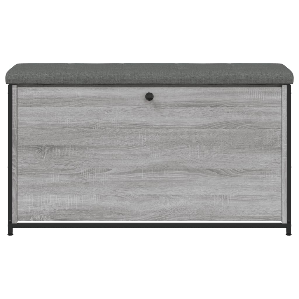 Bancă de pantofi cu sertar rabatabil, gri sonoma, 102x32x56 cm