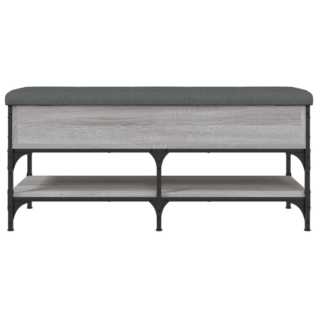 Bancă de pantofi, gri sonoma, 102x42x45 cm, lemn prelucrat