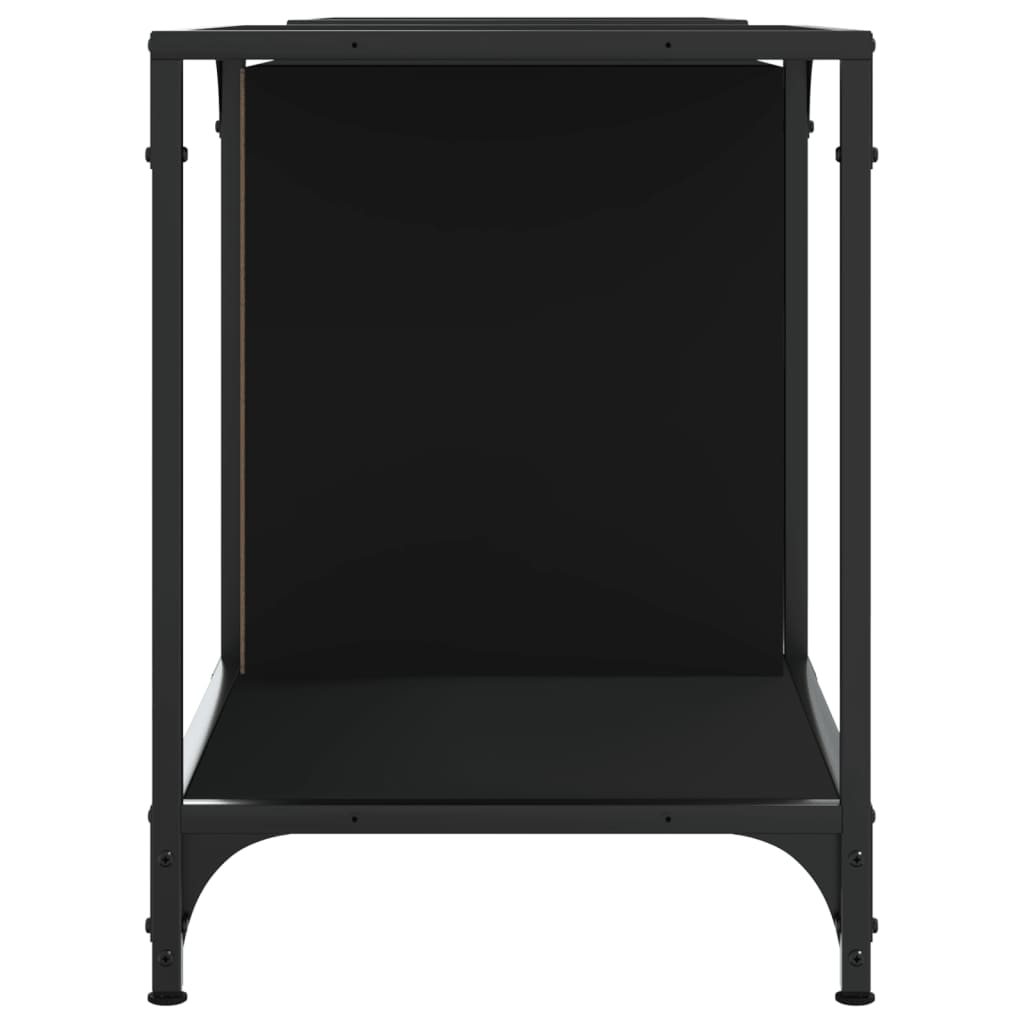 TV sideboard, black, 153x37x50 cm, composite wood