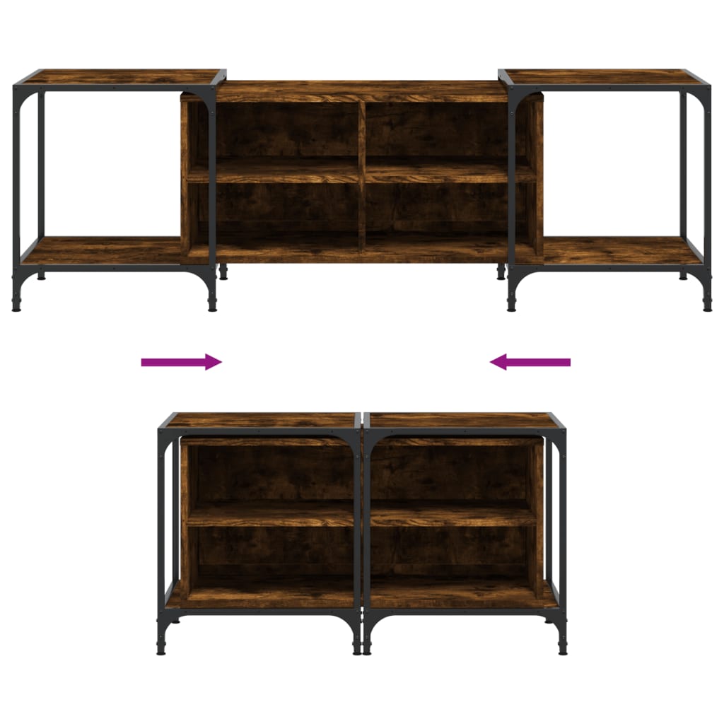 TV chest, smoky oak, 150x37x50 cm, composite wood