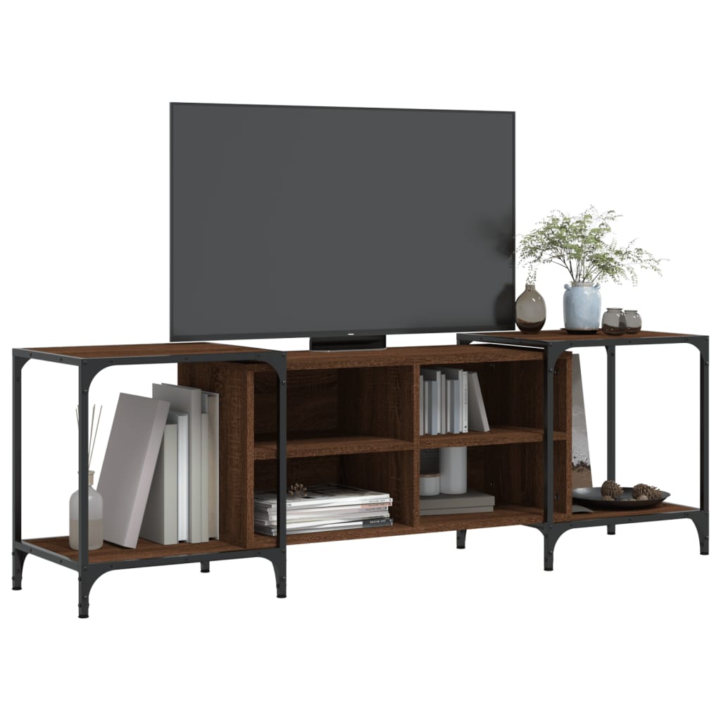 TV chest, brown oak, 153x37x50 cm, composite wood