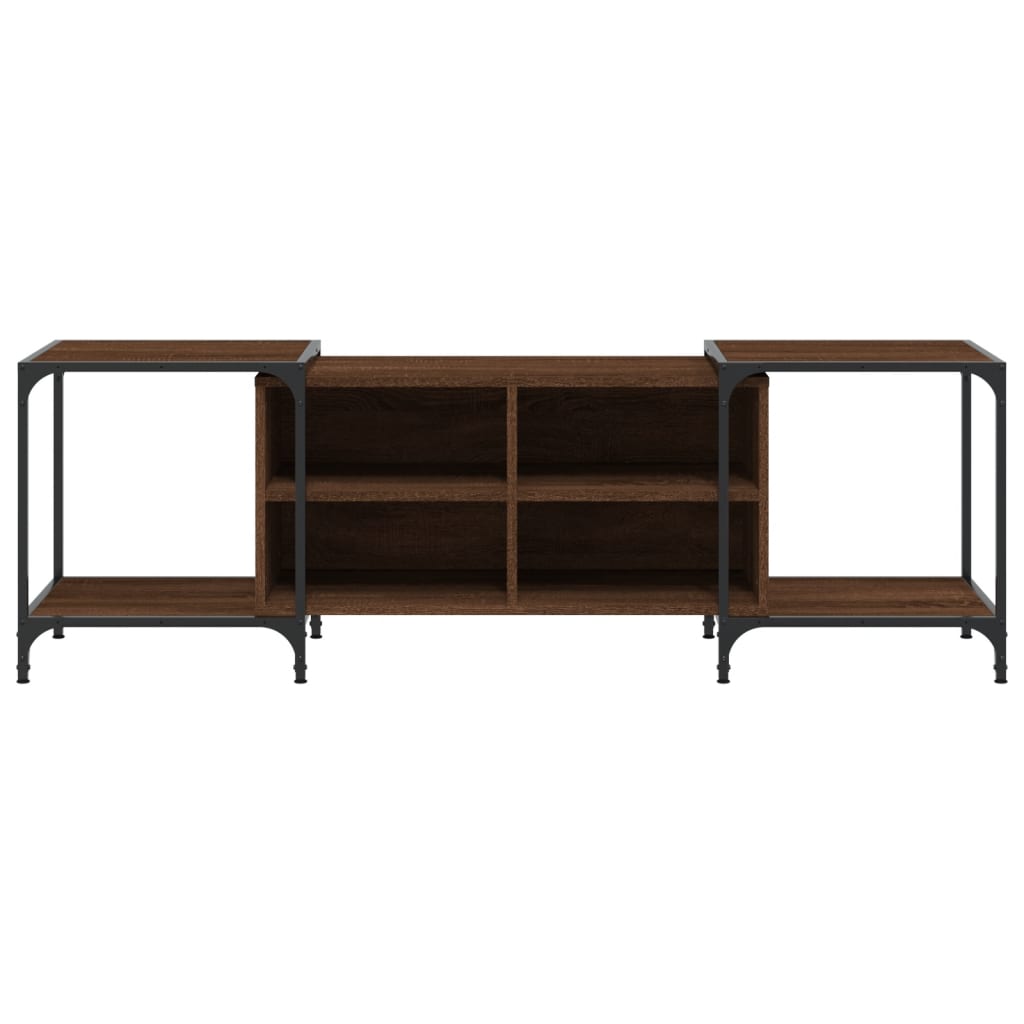 TV chest, brown oak, 153x37x50 cm, composite wood