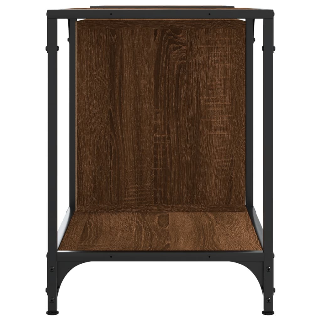TV chest, brown oak, 153x37x50 cm, composite wood