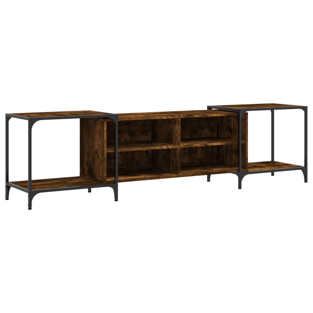 TV chest, smoky oak, 203x37x50 cm, processed wood