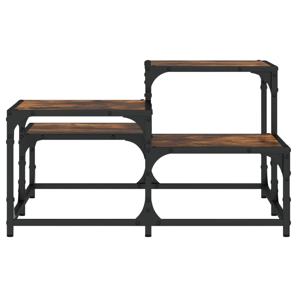 Coffee table, smoky oak, 68x68x40 cm, composite wood