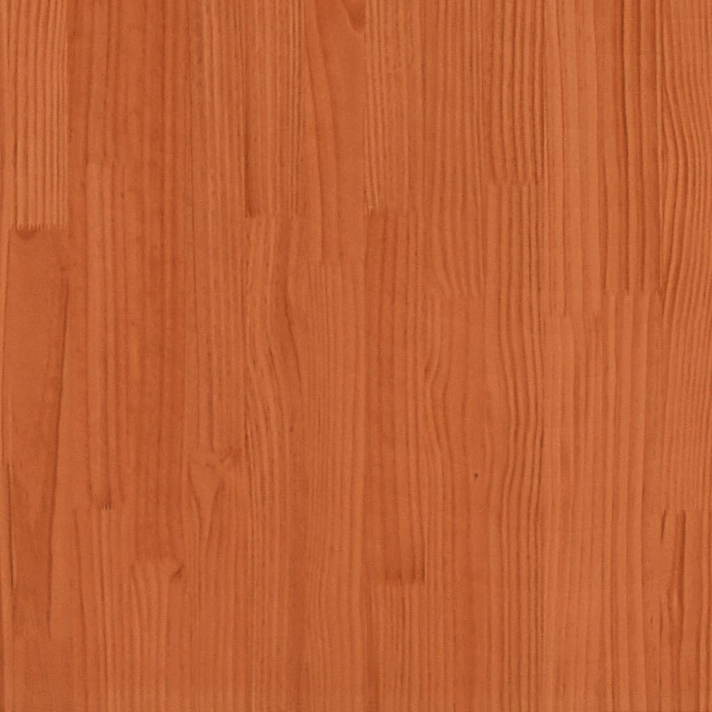 Hall bench, wax brown, 60x28x45 cm, solid pine wood