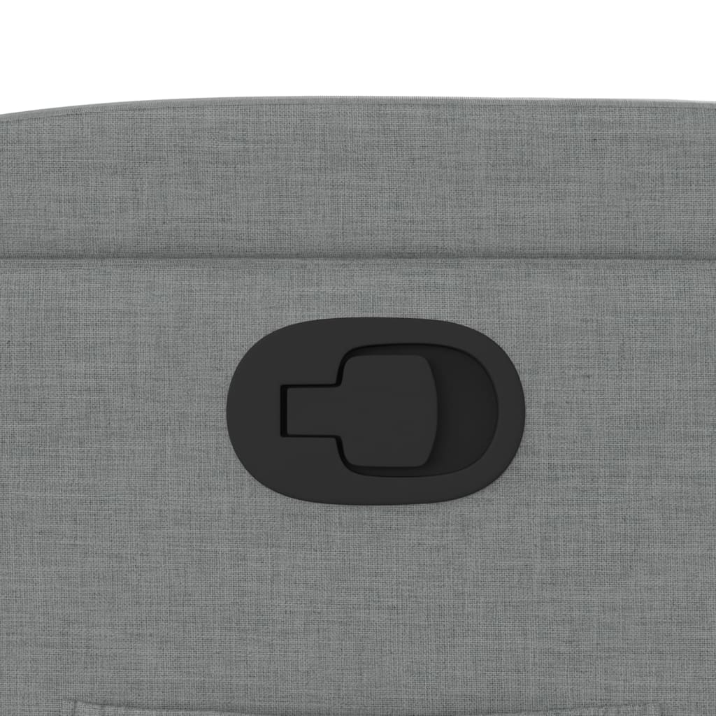Fotoliu rabatabil, gri deschis, material textil