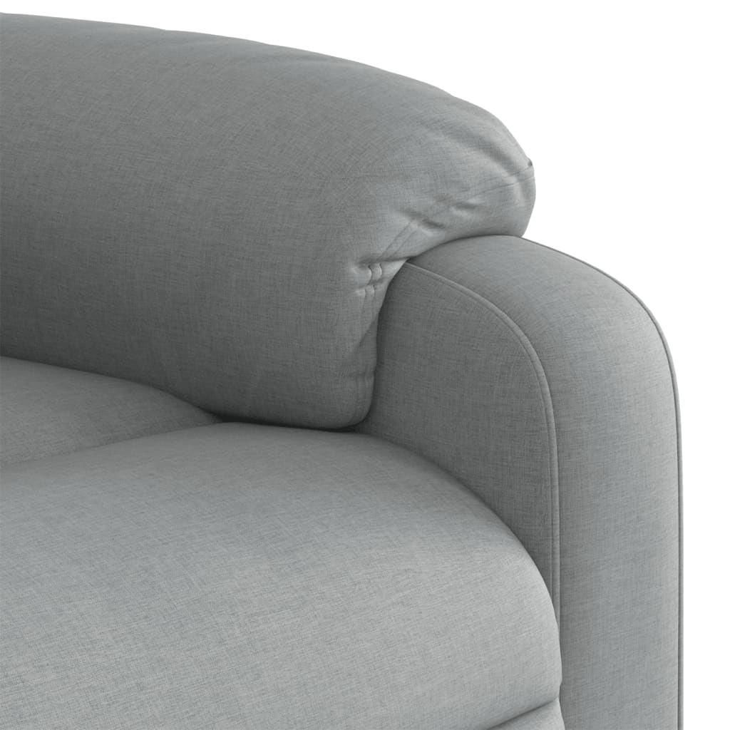 Fotoliu rabatabil, gri deschis, material textil