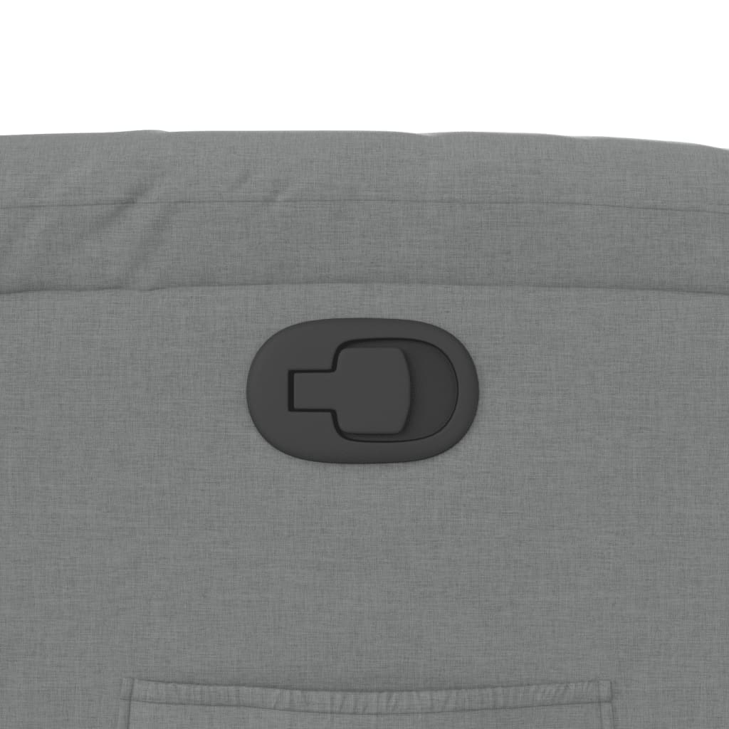 Fotoliu rabatabil, gri deschis, material textil