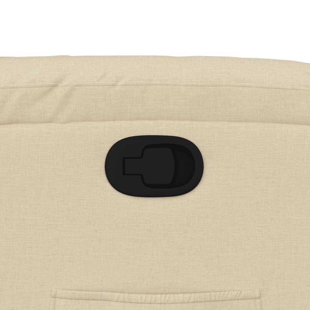 Fotoliu rabatabil, crem, material textil